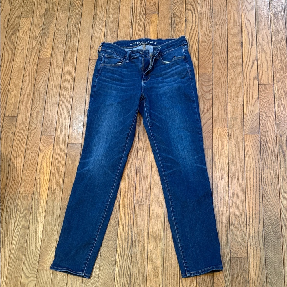 American Eagle Outfitters Dark Blue Skinny Jeans